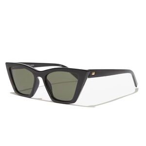 Le Specs Velodrome Black Cat-Eye Sunglasses
